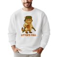 thumbnail image 2 of Litter's Full Funny Christmas Unisex Sweatshirt Holiday Cat Graphic Sweater for Women & Men White Sweatshirt Adult Small, 2 of 4