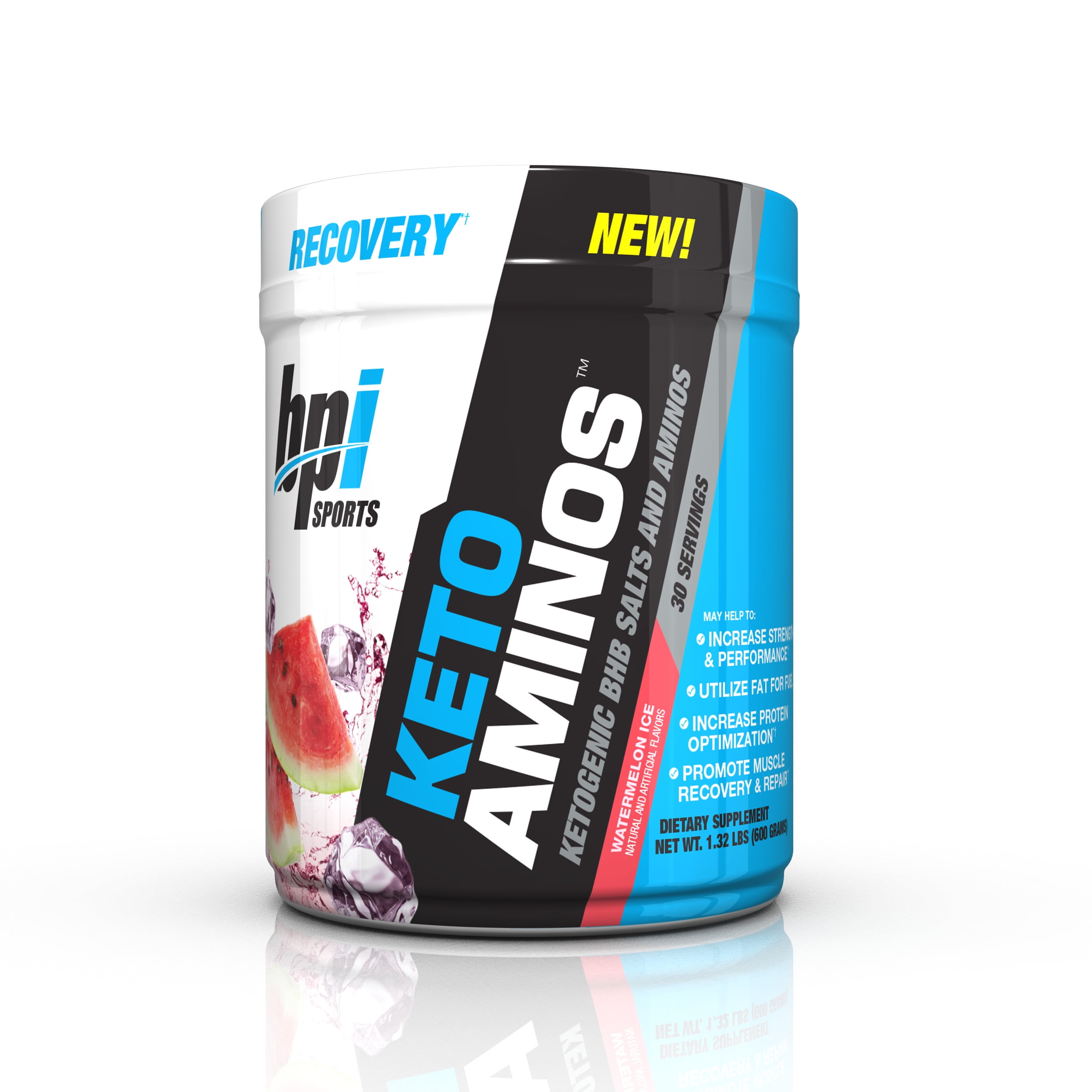 BPI Sports Keto Aminos, Ketogenic BHB Salts & Amino Acids, Watermelon
