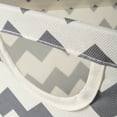 thumbnail image 3 of DII Collapsible Polyester Storage Bin, Trapezoid Chevron, Gray, Medium, 3 of 4