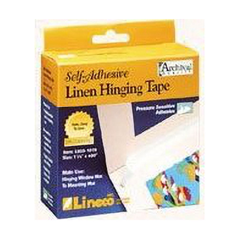 Lineco/University Products Self-Adhesive Linen Hinging Tape, 1.25" x 35 ft., Black