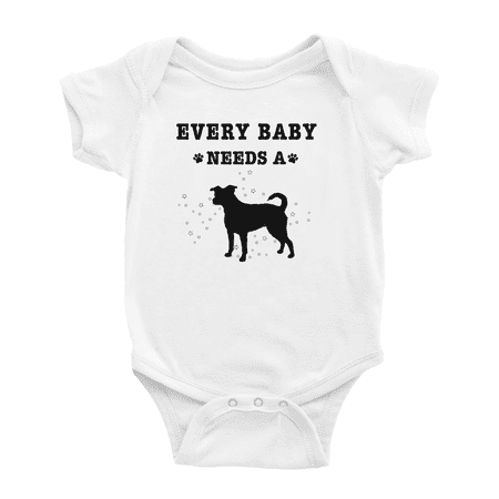 

Every Baby Needs A Danish-Swedish Farmdog Dog Funny Baby Jumpsuits For Boy Girl 0-3 Months