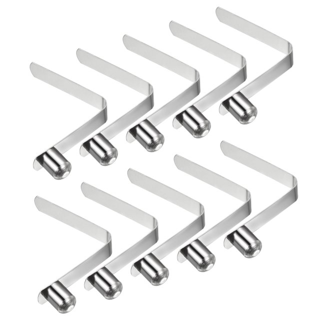 Unique Bargains 12x9.5mm Kayak Paddle Snaps, Hollow Button Single Pin Lock Tube Spring Clips for Tent Pole, 10 Pack