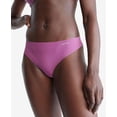 thumbnail image 3 of Calvin Klein Women’s Invisibles Seamless Thong Panty, Amethyst, Large, 3 of 3