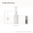 thumbnail image 2 of LuxenHome White Fluted 15-Inch Tall Stoneware Table Vase, 2 of 8