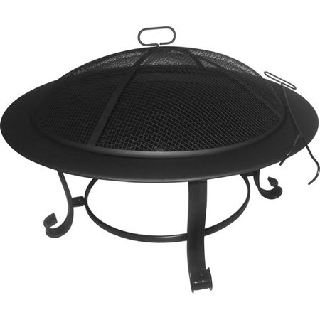 Mainstays 4 Leg Wood Burning Fire Pit Walmart Com