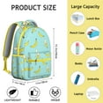thumbnail image 4 of Cute Banana Pattern Backpack Tropical Banana School Bag with Yellow Aesthetic, Cartoon Design, and Fruit Lover Print, 4 of 6