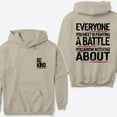 thumbnail image 4 of Be Kind Hoodie – Double-Sided Mental Health Awareness Pullover, Motivational Quote, Uplifting Unisex Casual Top, Positive Apparel Gift, 4 of 7