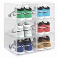 thumbnail image 1 of Set de 6 Cajas Organizadoras de Zapatos Elly Prestige con Puertas Magnéticas y Diseño Apilable, 1 of 7