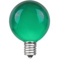 thumbnail image 2 of 100 Foot G40 Outdoor Patio String Lights with 125 Green Globe Bulbs – Indoor Outdoor String Lights – Market Bistro Café Hanging String Lights – C7/E12 Base - Green Wire, 2 of 6