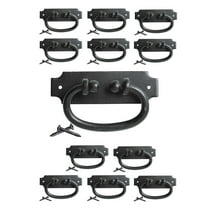 Black Wrought Iron Drop Style Cabinet Pulls Antique Hepplewhite Handles 5.25" W Ring Drawer Pulls Renovators Supply