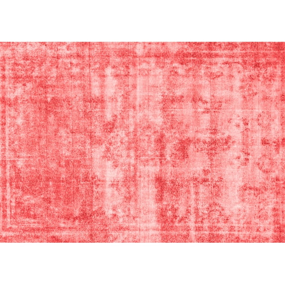 Ahgly Company Indoor Rectangle Abstract Red Modern Area Rugs, 6' x 9'