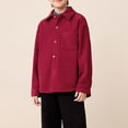 thumbnail image 4 of EnJoCho Children's Corduroy Shirt Jacket Autumn And Winter 2025 Children's Clothing Shirt With Winter Top For Medium And Large Children, 4 of 4
