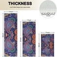 thumbnail image 4 of Multicolor Ethnic Paisley Pattern Kitchen Rugs Sets Of 3,Kitchen Runner Rugs Non Skid Washable,Decorative Kitchen Floor Mats for Kitchen,Sink,Laundry,17"x30"+ 17"x47" + 17"x59", 4 of 6