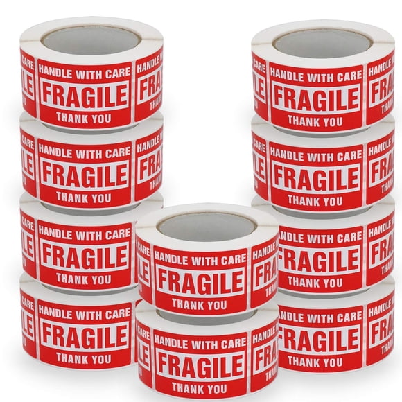 Etiquetas adhesivas para envíos BETCKEY Handle with Care (2 x 3 pulgadas)