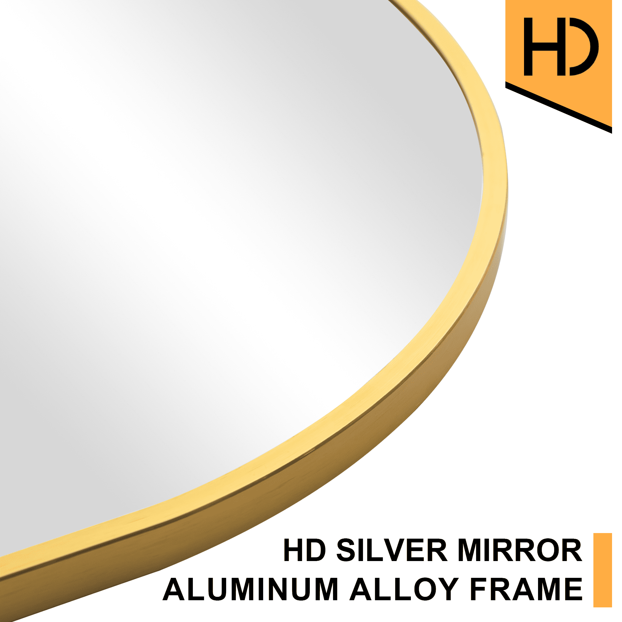 MAYEERTY 71" x 32" Gold Modern Arched Full Length Floor Mirror