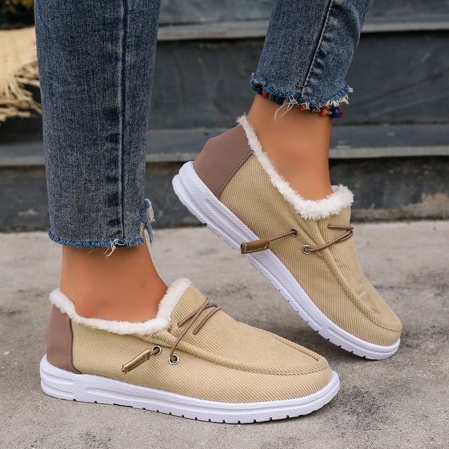 Zapatos de invierno acolchados de algodón, zapatos de una sola capa gruesos y cálidos con forro polar, zapatos acolchados de algodón de talla grande 43