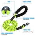 thumbnail image 2 of Dosaele  Heavy Duty Rope Dog Leash with Padded Handle  Reflective  6 FT Long for Small Medium Large Dogs（1/2”×6‘  Light Blue), 2 of 7