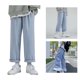 thumbnail image 4 of Pantalones Cortos para Hombres Casual Suelto Moda Pierna Recta Ancha Simple Transpirable para Deportes Azul 2XL, 4 of 8