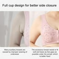 thumbnail image 5 of Xmarks Front Closure Bras for Women No Underwire Padded - Comfortable Push Up Simple Brassiere,Cotton Wirefree Bra, Everyday Bra(4-Packs), 5 of 7