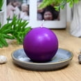 thumbnail image 3 of Zest Candle 6-Piece Ball Candles, 3-Inch, Purple, 3 of 6