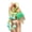 Green, variant on Cat Popsicle Keychain Heart Flower Bead Keychain Cute Transparent Popsicle Pendant Backpack Purse Charm Gift for Women Girls