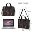 thumbnail image 3 of FORMRS 16" Laptop Sleeve Bag Carrying Case with Handle Travel Shoulder Briefcase, Dark Purple Floral Pattern, 3 of 8