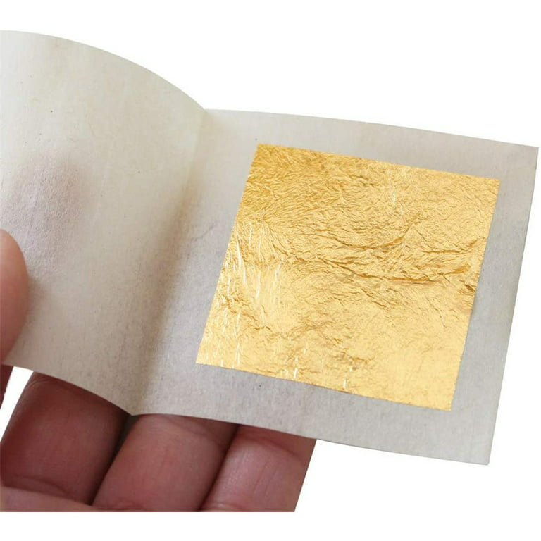 Cobakey Edible Gold Leaf Sheets 3.15 X 3.15 Genuine 24K Gold