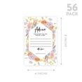 thumbnail image 5 of Koyal Wholesale Classic Spring Florals Wedding Advice & Well Wishes Guest Book Cards for Bride and Groom, 56 Pack, 5 of 5