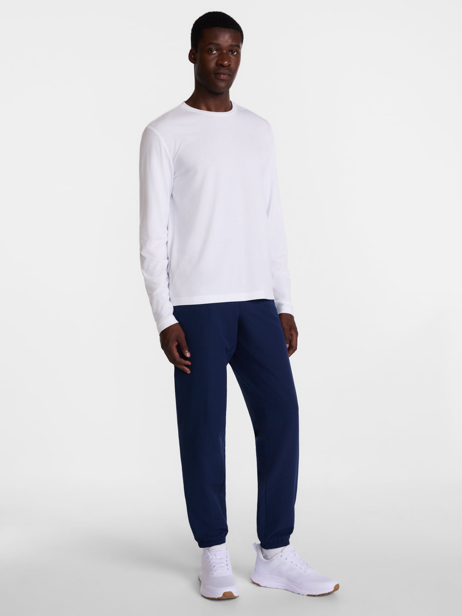 Athletic Works Men's Grid Fleece Jogger Sweatpants, Sizes XS-4XLT