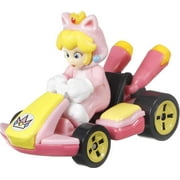 Hot Wheels Mario Kart Cat Peach Standard Car Play Vehicle