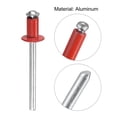 thumbnail image 4 of Unique Bargains Rivets Aveugles à Tête Ronde Plate en Aluminium de 5 Mm x 8 Mm, Pack de 25 Rouge, 4 of 5
