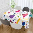 thumbnail image 2 of Yayeee Tablecloths 60" x 120" Rectangle Wrinkle Resistant Party Table Cover, Retro Round, 2 of 8