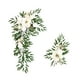 thumbnail image 5 of 2 piezas de flores artificiales para arco de boda, guirnalda rústica con vegetación Blanco, 5 of 9