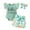 Green, variant on Gubotare New Born Clothes Baby Girl Baby Girl Summer Clothes Cute Ruffle Sleeve Romper & Shorts Set for & Toddlers Soft Cotton Outfits 0 3 6 9 12 18 24 Months (Beige,Size 0-3 Months)