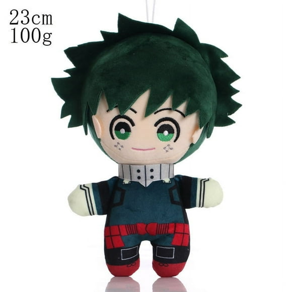 My Hero Academia - Izuku Midoriya Hero Costume Plush Plush Soft Toy Doll Keychain Decoration Decorative School Bag Key Zipper Gift for Children Kids Fans