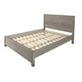 thumbnail image 4 of Queen Solid Wooden Platform Bed Frame with Headboard in Grey Wood Finish, 4 of 5