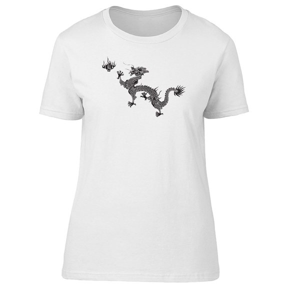 Cool Chinese Black Dragon Tee Men's -Image by Shutterstock