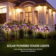 thumbnail image 4 of Paquete de 2 luces de estacas solares con forma de mariposa, luces LED solares para paisajes, luces Tomshoo Luces led, 4 of 7