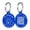 Blue Round, variant on Pet Dwelling Aluminum QR Code Pet ID Tag for Dogs and Cats, Instant Online Profile Access and Scan Location Email Alerts(Red Round)