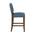 thumbnail image 4 of Comfort Pointe Denver Stationary 26"H Faux Leather Counter Stool in Blue, 4 of 5