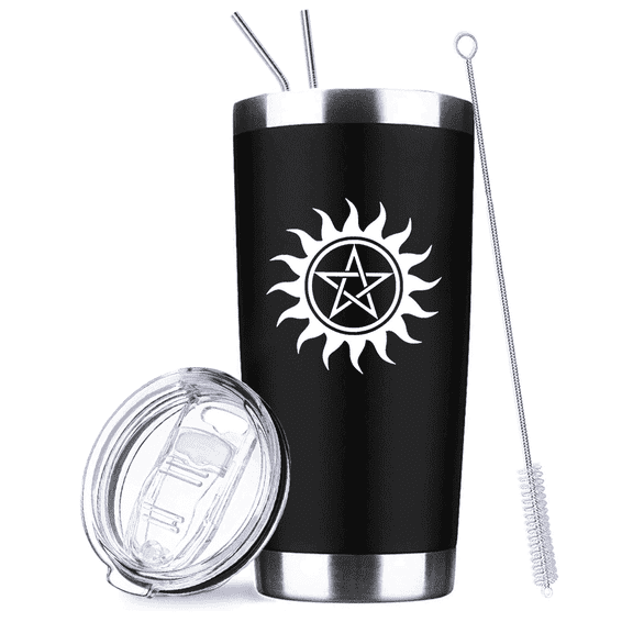 20OZ Supernatural Merchandise Insulated Tumbler Coffee Cup Travel Mug,Birthday Gifts for Boys Girls,Unique Ideas for TV Show Fan,Friends,Family