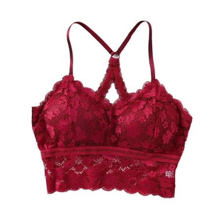 

Lingerie For Women Ladies Lace Wrap Chest Underwear Cross Beautiful Back Tube Top Vest Bra