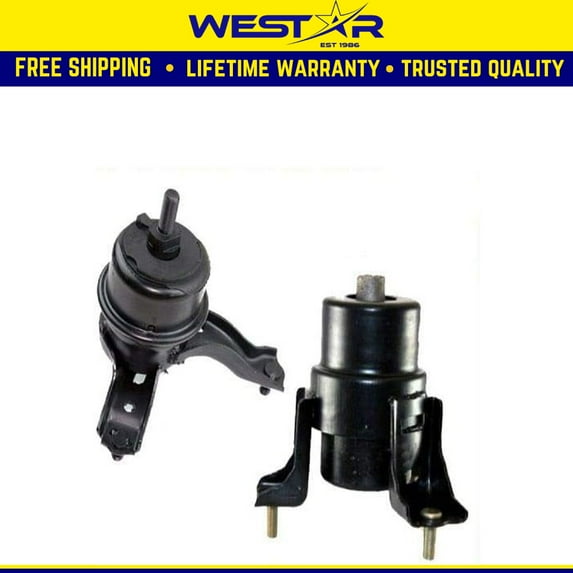 Fits 2004-2008 Toyota Solara 2.4L Front & Front Right Motor Mount Set 2PCS : A4203, A4211