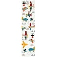 thumbnail image 2 of SAFAVIEH Carousel Kids Caroline Airplanes Runner Rug, Ivory/Blue, 2'3" x 10', 2 of 11