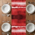 thumbnail image 6 of Red Ombre Table Runner - 90 Inch Long, Kitchen Dining Table Runner Dresser Scarves, Modern Abstract Art Farmhouse Farmhouse Decor for Coffee Tables Wedding Party Banquet, 6 of 8