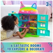 Gabbys Dollhouse, Celebration Dollhouse 2-Foot Tall Playset with Sounds, 14 Pieces