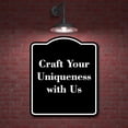 thumbnail image 2 of Craft Your Uniqueness with Us BLACK Aluminum Composite Sign 15''x18'', 2 of 8