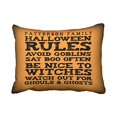 thumbnail image 1 of RYLABLUE Personalized Halloween Rules Decor Pillow Covers Cushion Cover Case 20X30 Inches Pillowcases Two Side, 1 of 1