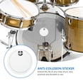 thumbnail image 3 of Raindrops 2Pcs Drum Protector White Protective Sticker Durable for Single Pedal Drum Use, 3 of 7