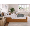 thumbnail image 5 of AFI Orlando King Wood Platform Bed with Footboard and Twin XL Trundle, Light Toffee, 5 of 15